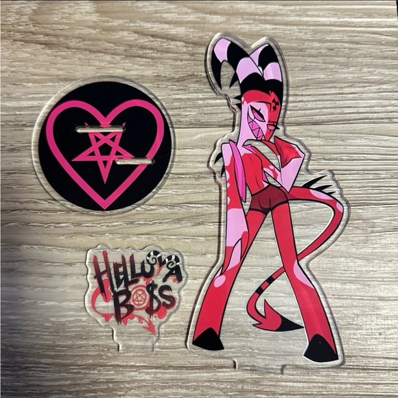 Hazbin Hotel Helluva Boss Blitzo anime acrylic figure standee - Picture 3 of 3